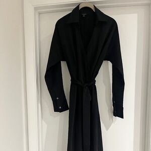 Banana Republic midi wrap dress